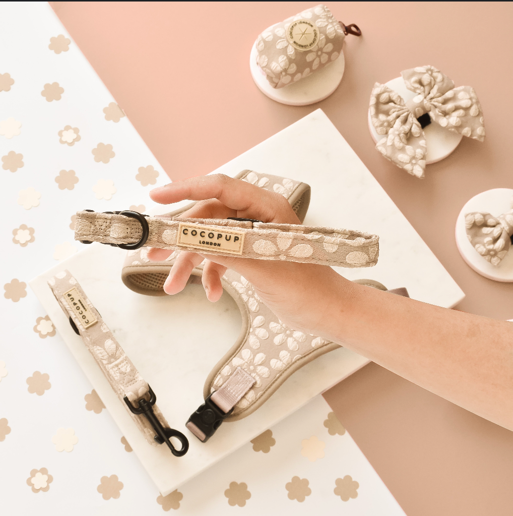 Halsband Mocha Flower - Cocopup London