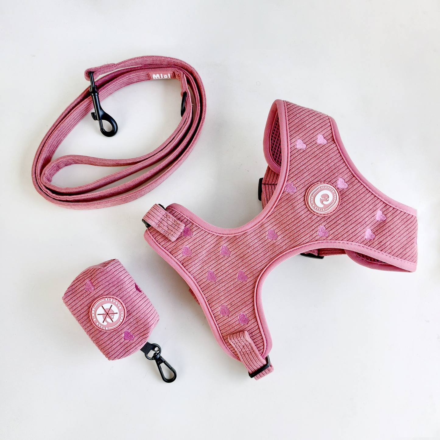 Corduroy Heart Poepzakhouder - Roze