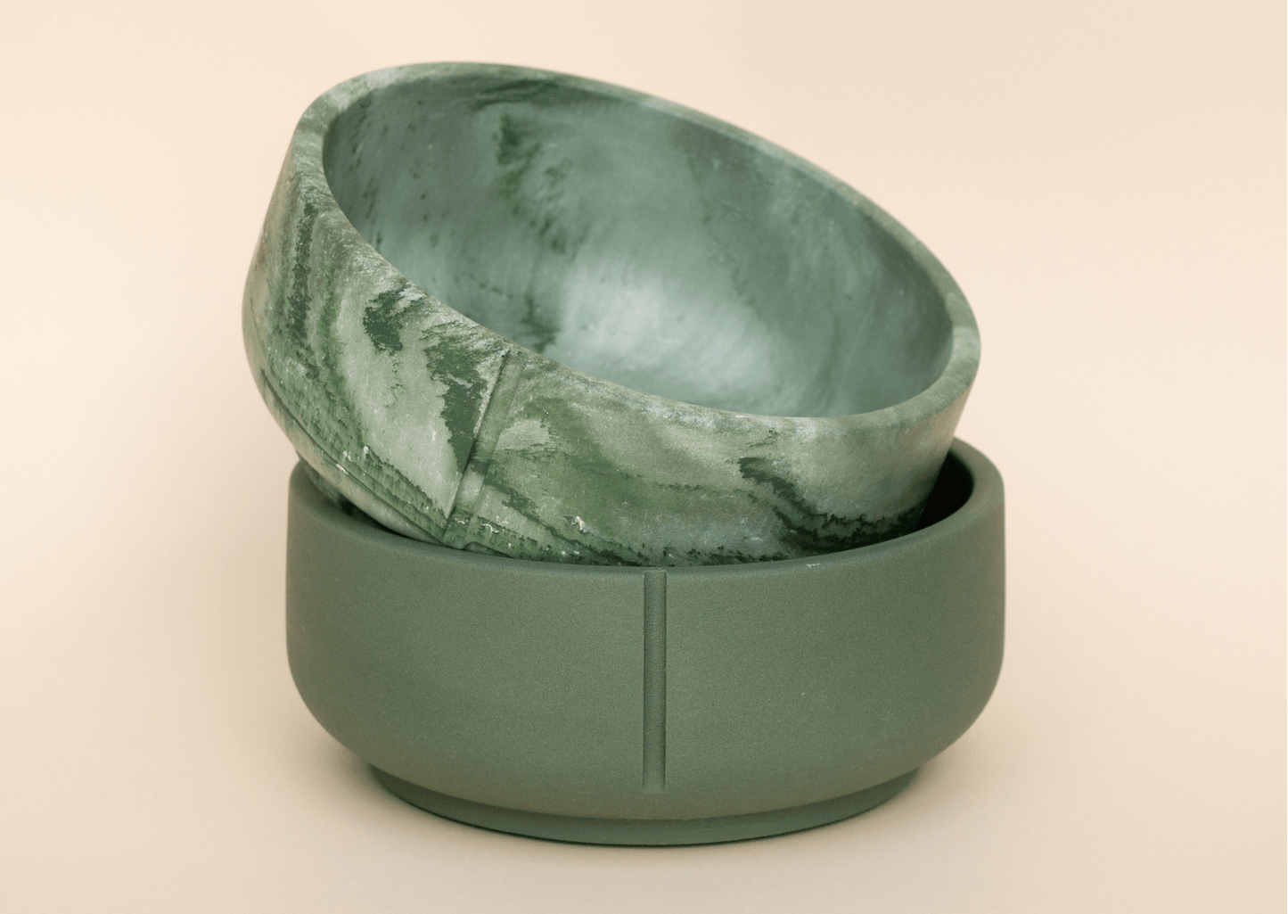 Classic Feeder Marmer Groen