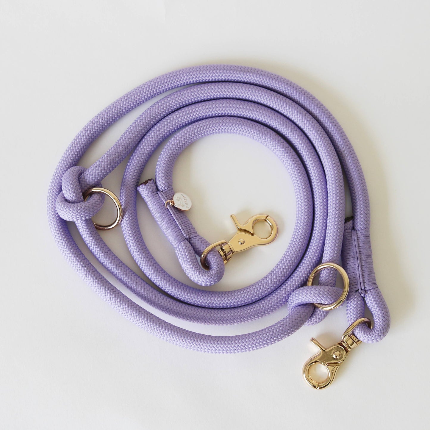 Handsfree gevlochten touwriem - Lavendel