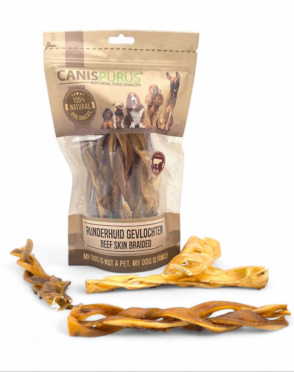 Gevlochten Runderhuid - CanisPurus