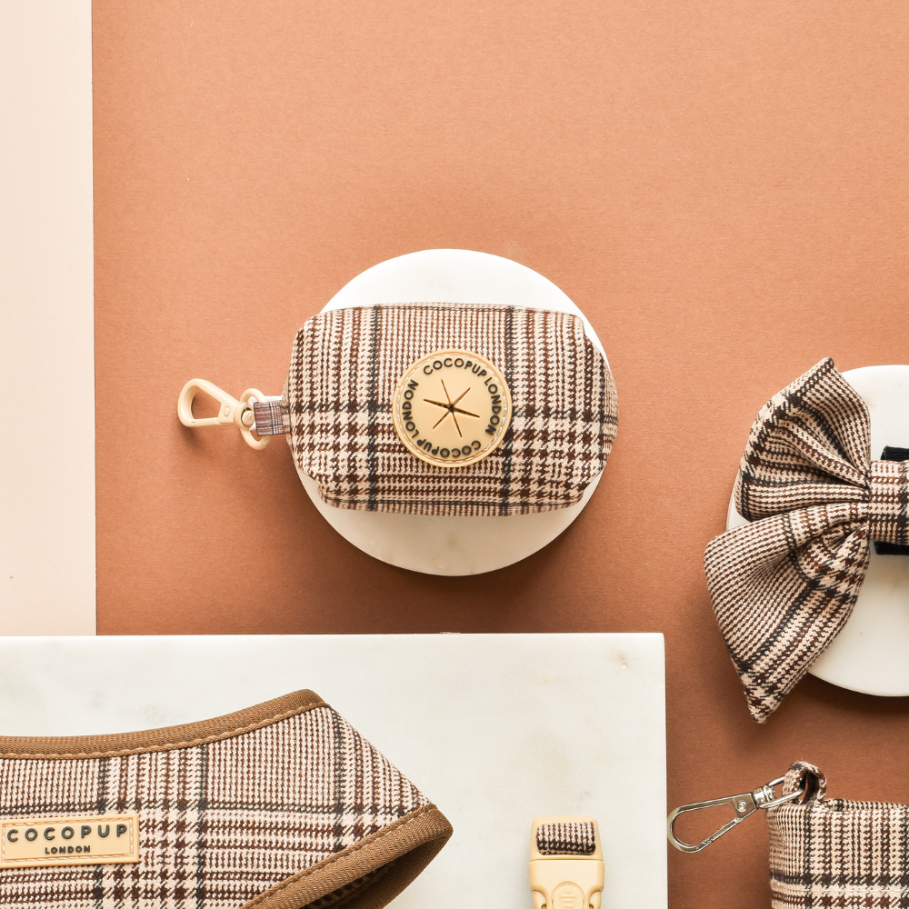 Geruite poepzakhouder - Cocopup London