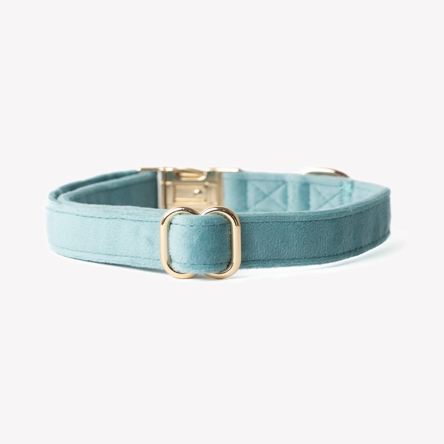 Fluwelen Halsband - Blauw – Halsband van Furlou | Hondenboetiek (afbeelding 3)