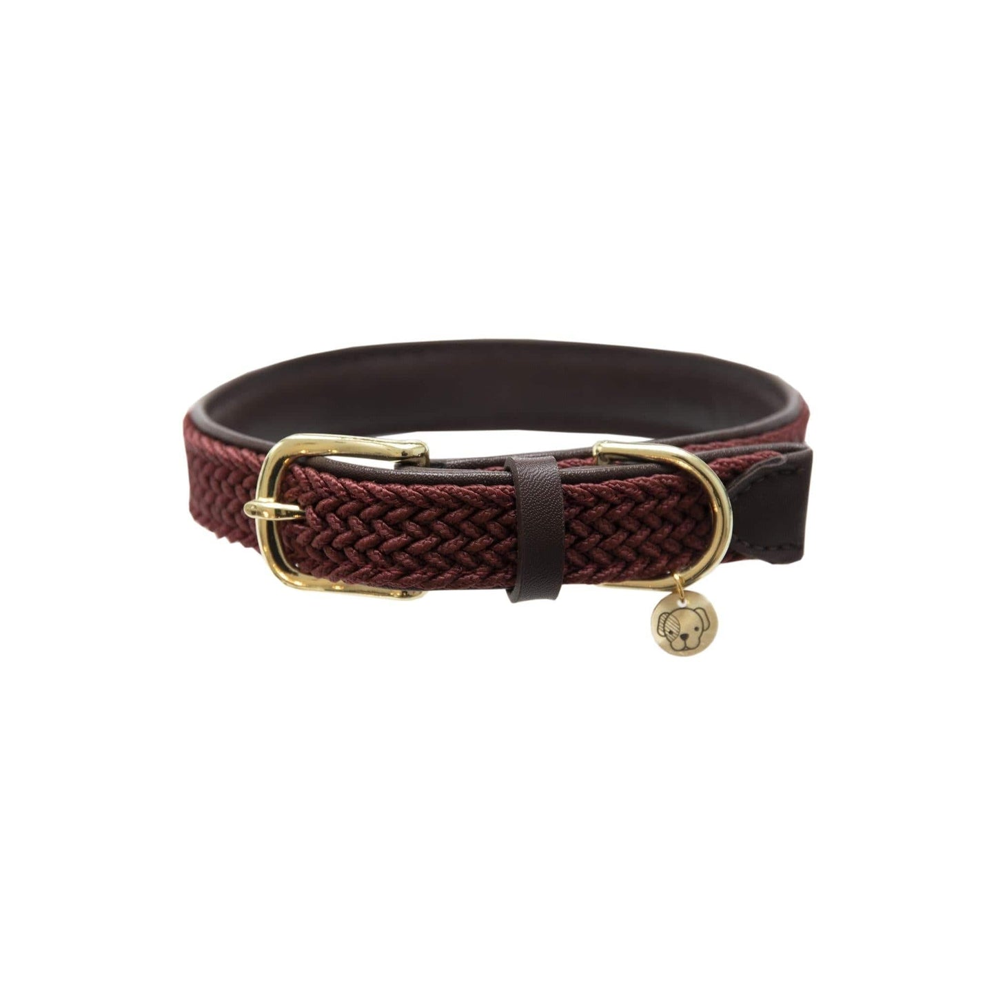 Halsband Gevlochten Nylon - Bordeaux