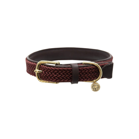 Halsband Gevlochten Nylon - Bordeaux