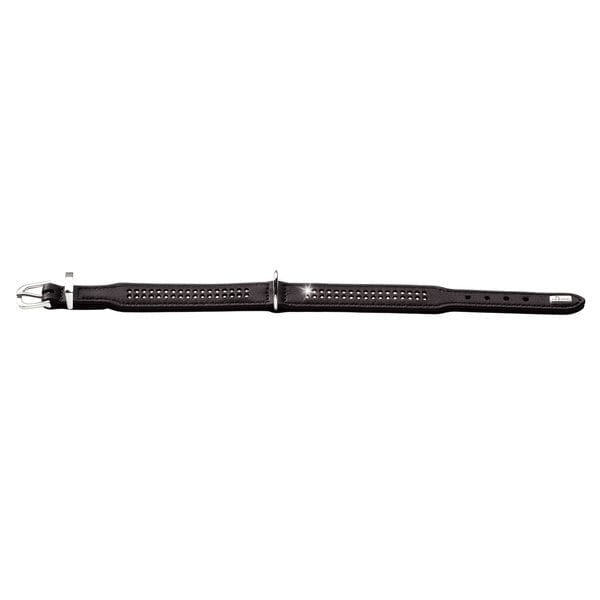 Leren Halsband Diamond Elk Petit Zwart