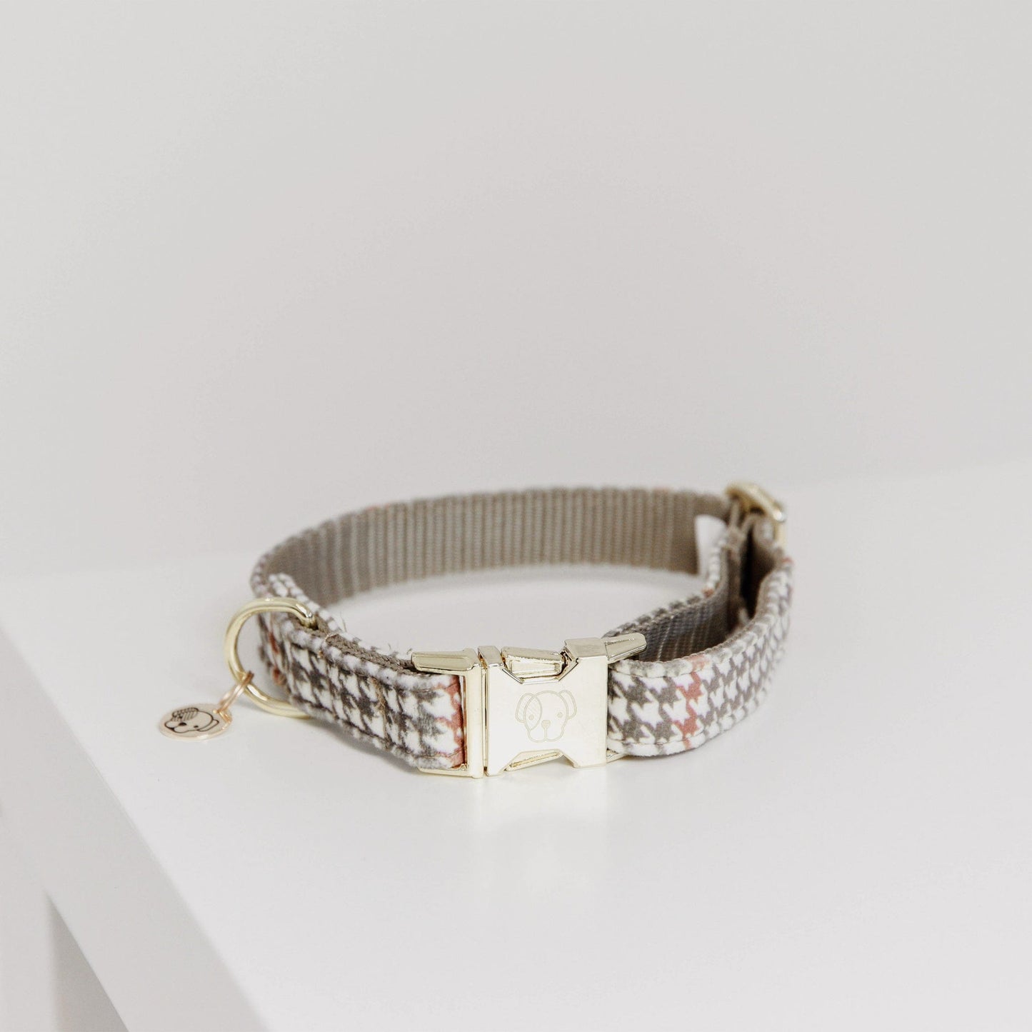 Halsband Pied de Poule- Beige