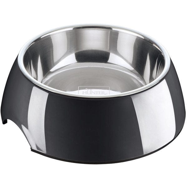 Voer- en drinkbak Melamine Zwart