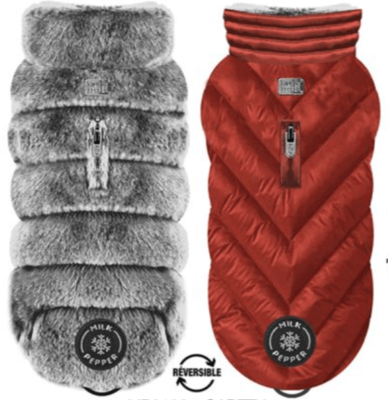Gareth Reversible Rood/Grijs - MilkAndPepper