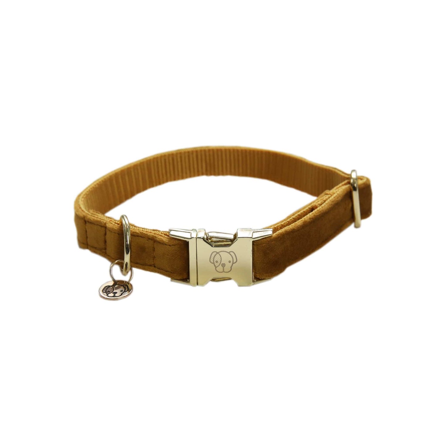 Halsband Velvet - Mosterd