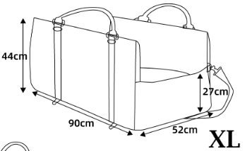 Autostoel Olijf XL - MIEL