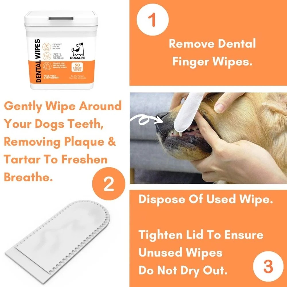 OurDogsLife Dental Wipes