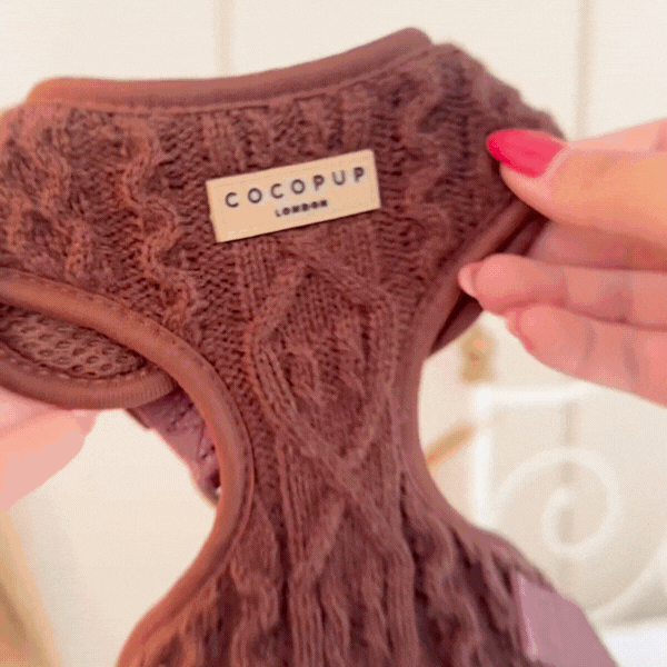 Kabel gebreidt harnas Choco - Cocopup London