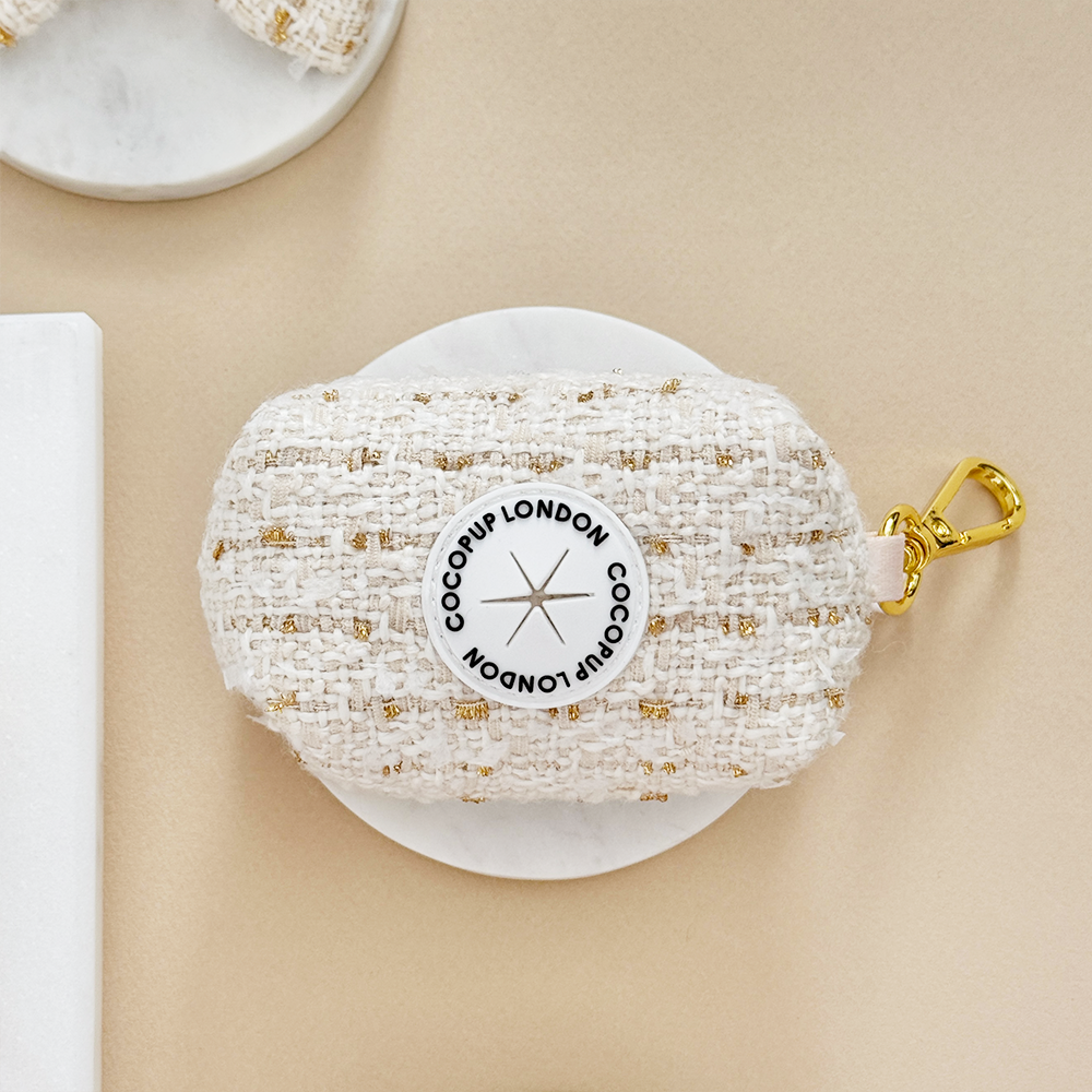 Tweed Poepzakhouder Vanille - Cocopup London