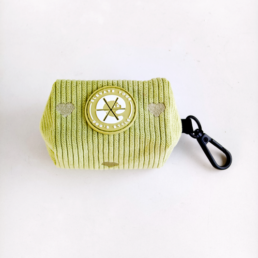 Corduroy Heart Poepzakhouder - Groen
