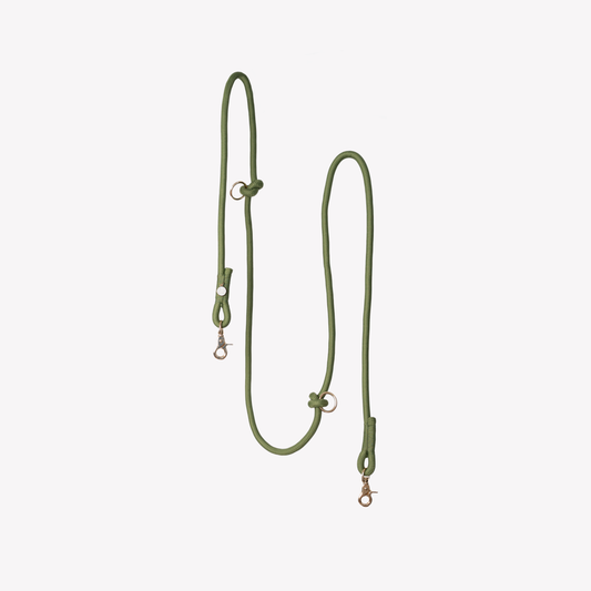 Handsfree Gevlochten Leiband Groen - Furlou