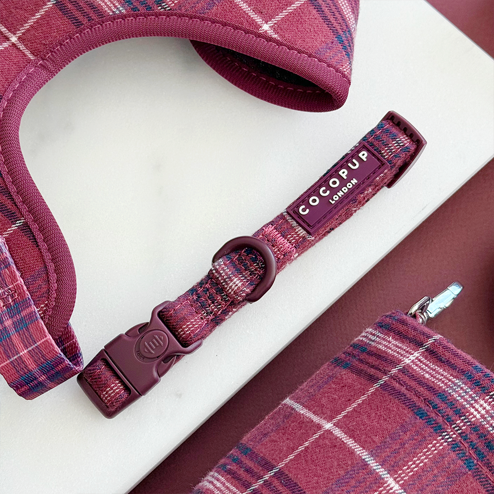 Mulberry Geruite Halsband - Cocopup London