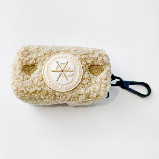 Teddy Heart Poepzakhouder Beige