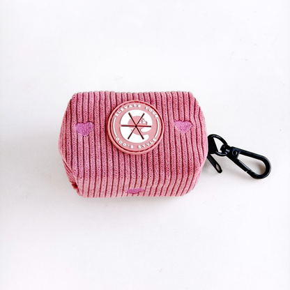 Corduroy Heart Poepzakhouder - Roze