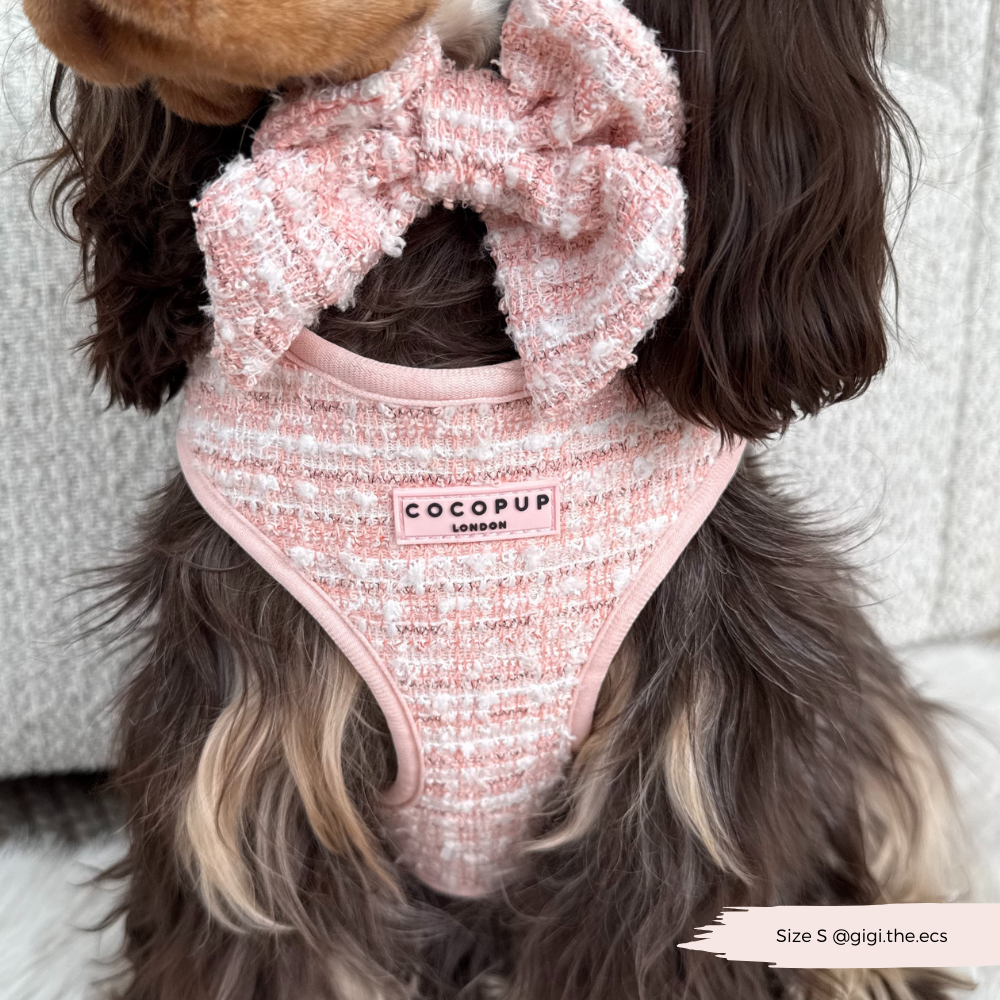 Tweed Roze Harnas - Cocopup London