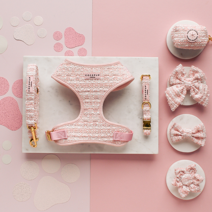 Tweed Poepzakhouder Roze - Cocopup London