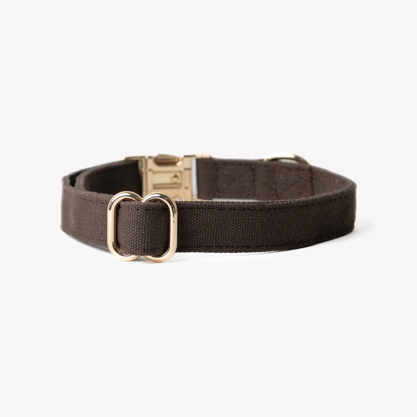Canvas Hondenhalsband — Bruin