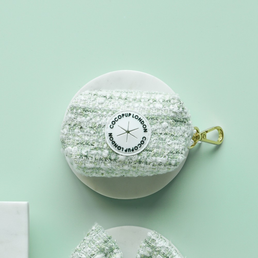 Tweed Poepzakhouder Matcha - Cocopup London