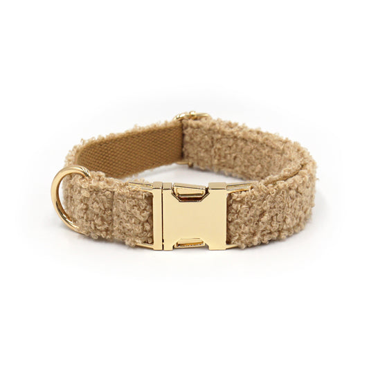 Halsband Teddy Beige