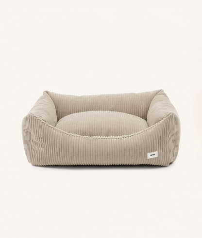 CAFIDE - Beige hondenbed van corduroy, Snozy – Hondenmand van CAFIDE | Hondenboetiek (afbeelding 6)