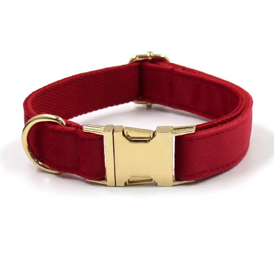 Velvet Halsband Rood