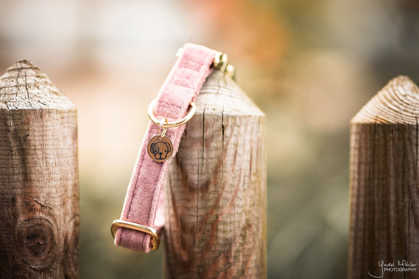 Halsband Velvet - Oud Roze