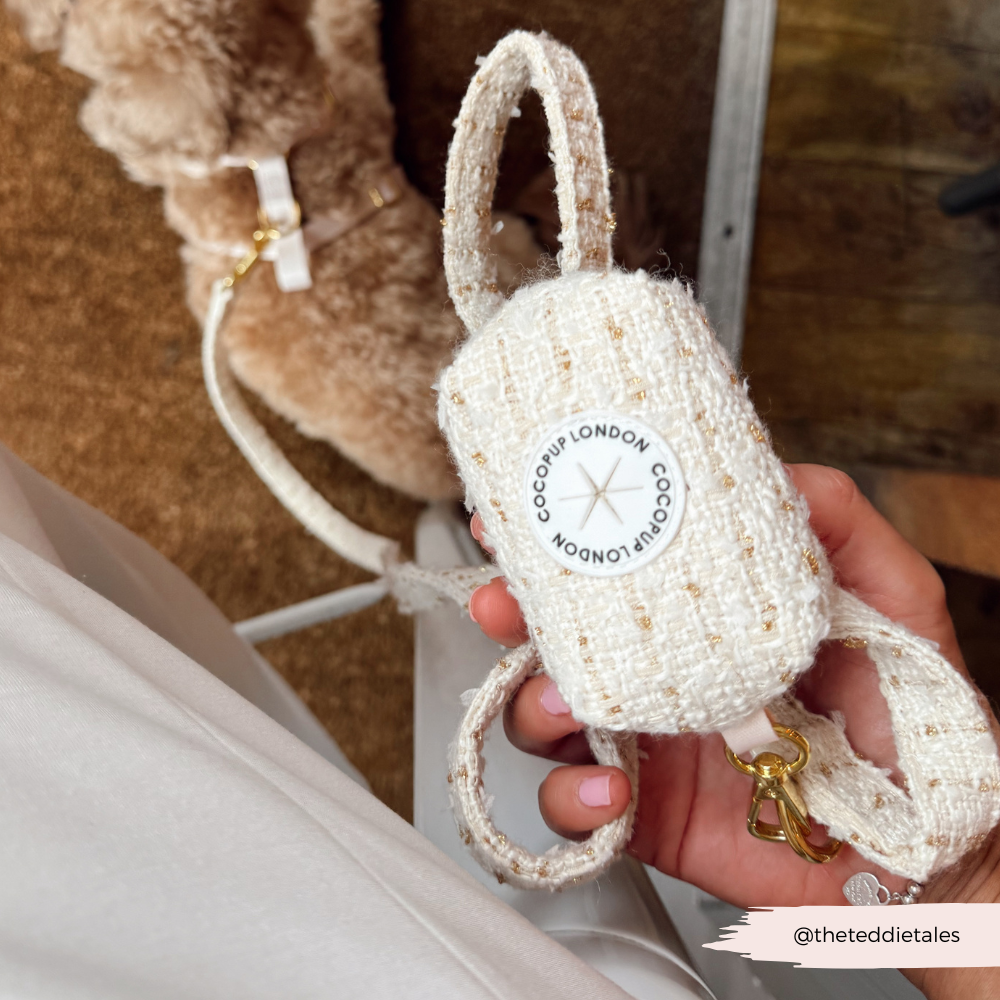 Tweed Poepzakhouder Vanille - Cocopup London