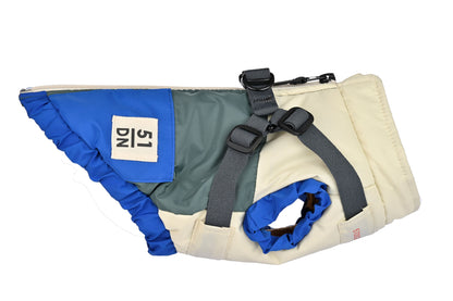color block jas groen - 51DN