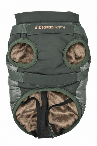 National Harness Coat Green – Kleding van 51DN | Hondenboetiek (afbeelding 2)