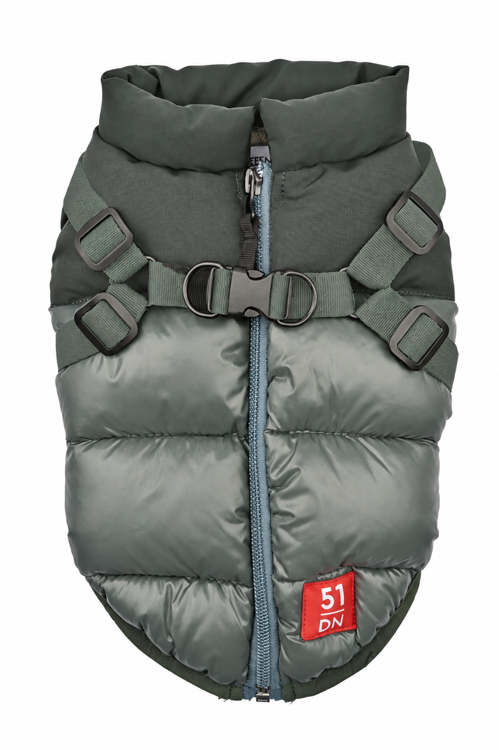 National Harness Coat Green – Kleding van 51DN | Hondenboetiek