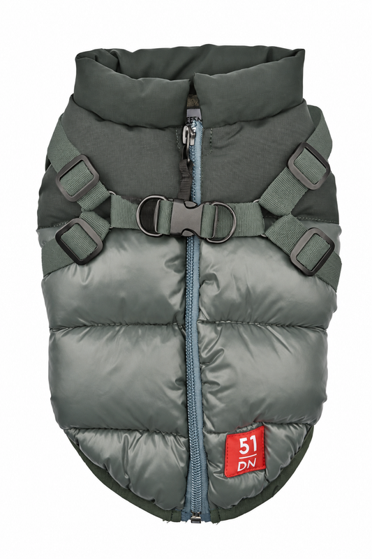 National Harness Coat Green – Kleding van 51DN | Hondenboetiek