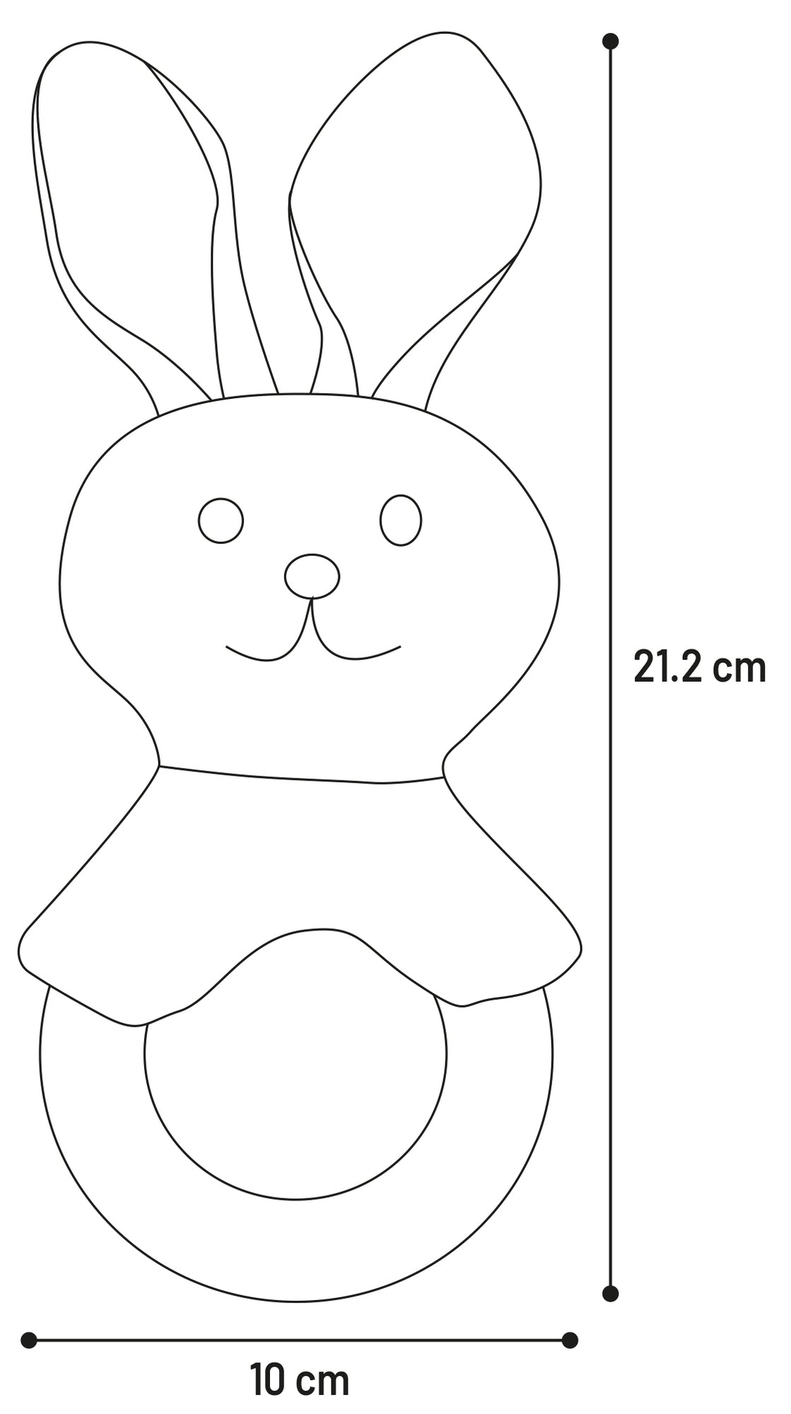 Puppy Rabbo Konijn Wit