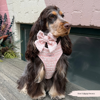 Tweed Roze Harnas - Cocopup London