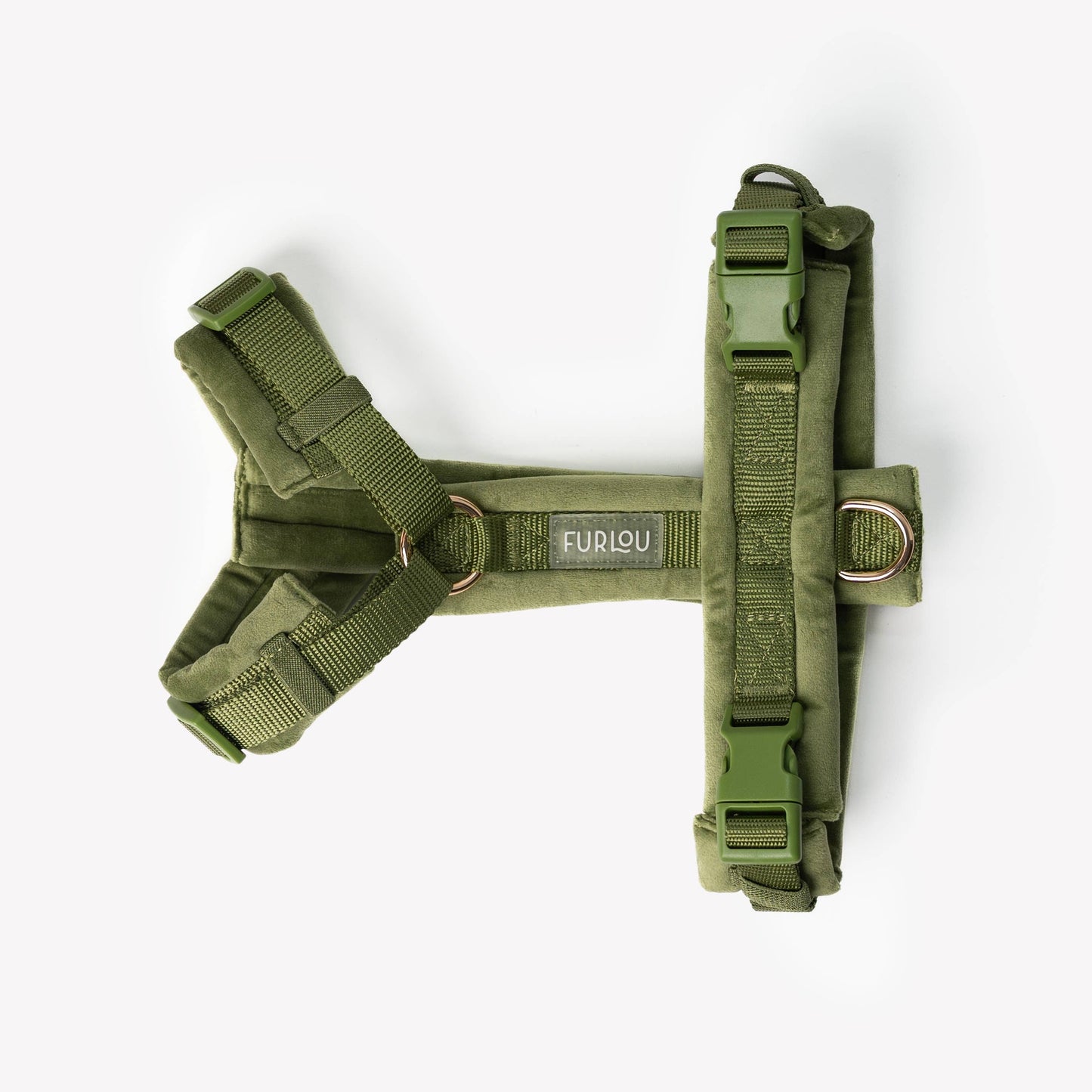Fluwelen Hondenharnas Groen - Furlou