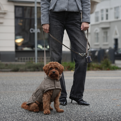 Staey - Dog Coat Nora in taupe