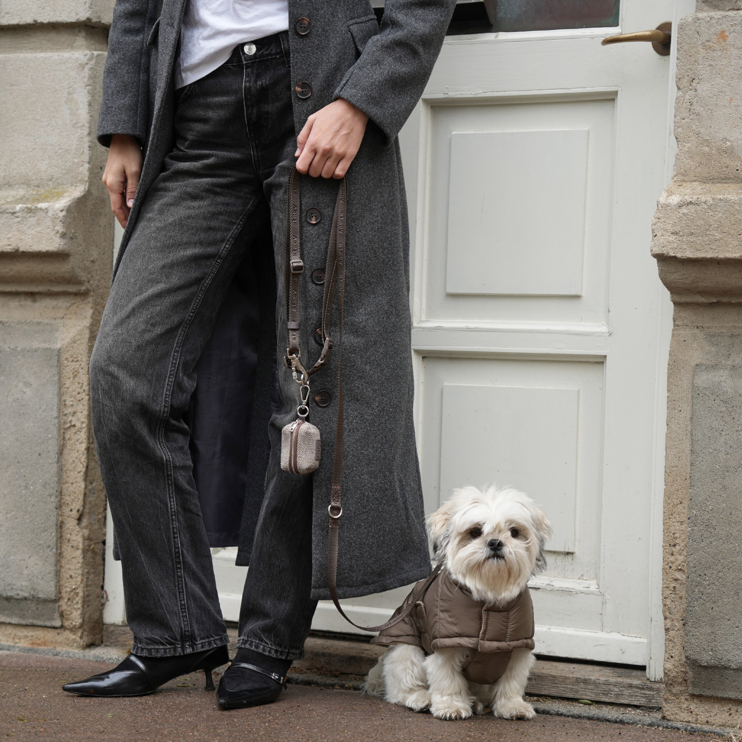 Staey - Dog Coat Nora in taupe