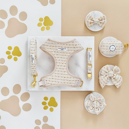 Tweed Leiband Vanille - Cocopup London