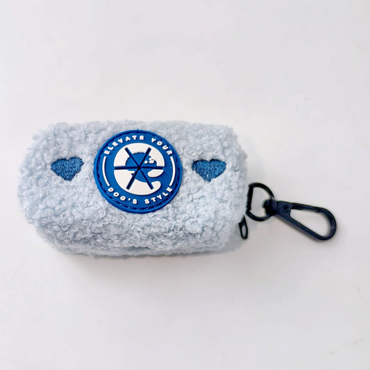 Teddy Heart Poepzakhouder Lichtblauw