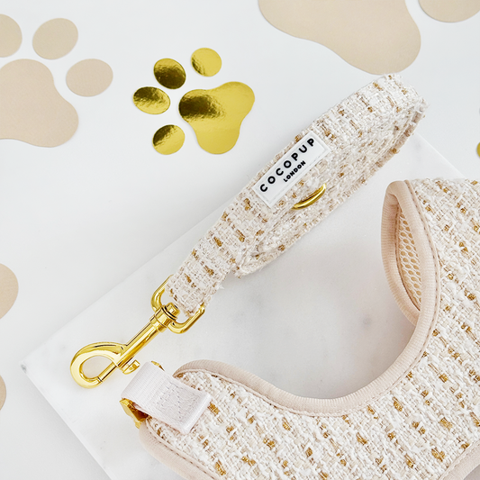 Tweed Leiband Vanille - Cocopup London