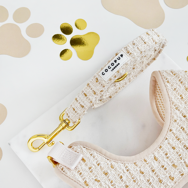 Tweed Leiband Vanille - Cocopup London