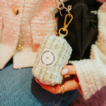 Tweed Poepzakhouder Matcha - Cocopup London