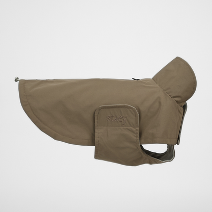 Staey - Taja hondenregenjas | taupe – Kleding van Staey | Hondenboetiek