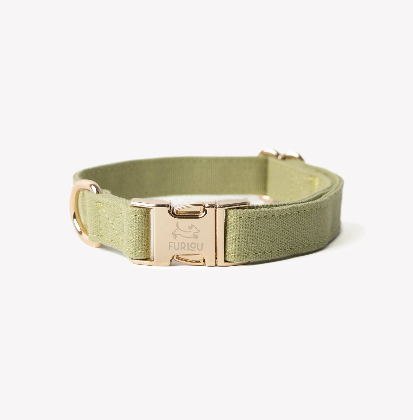 Canvas Hondenhalsband — Groen