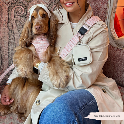 Tweed Roze Harnas - Cocopup London