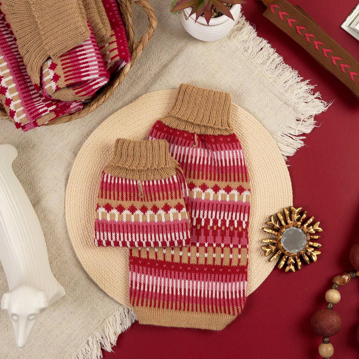 alpaca trui - Ice Magic Cherry